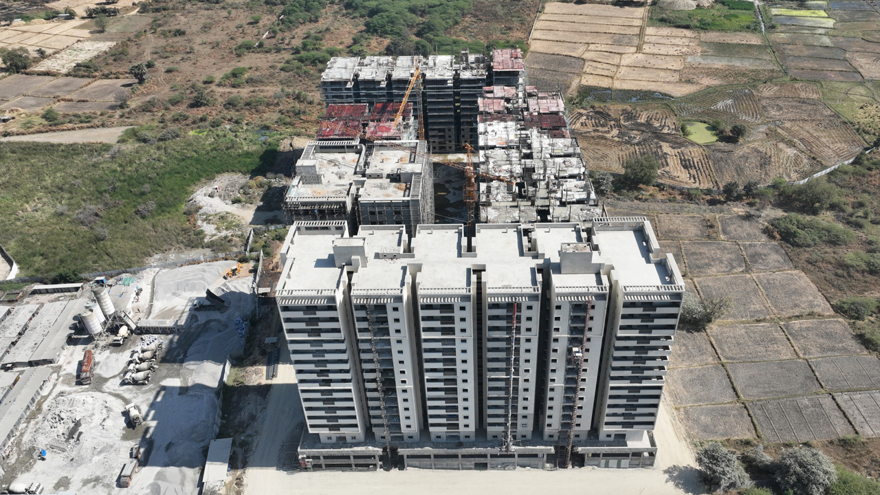 AR Homes rise Construction Progress Kollur Hyderabad